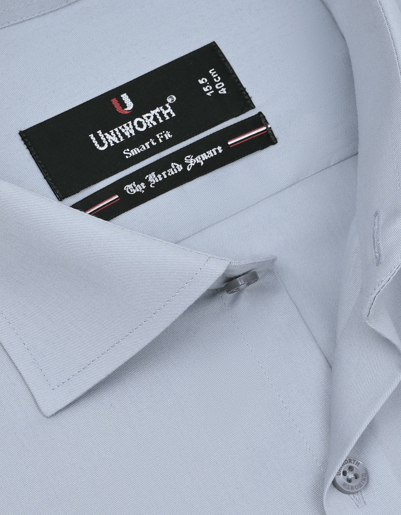 Plain Grey Tailored Smart Fit Shirt FS1312-3SD-15