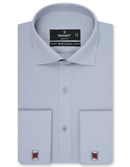 Plain Grey Tailored Smart Fit Shirt FS1312-3SD-14.5