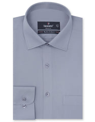 Plain Grey Classic Fit Shirt FS1312-6RF-14.5