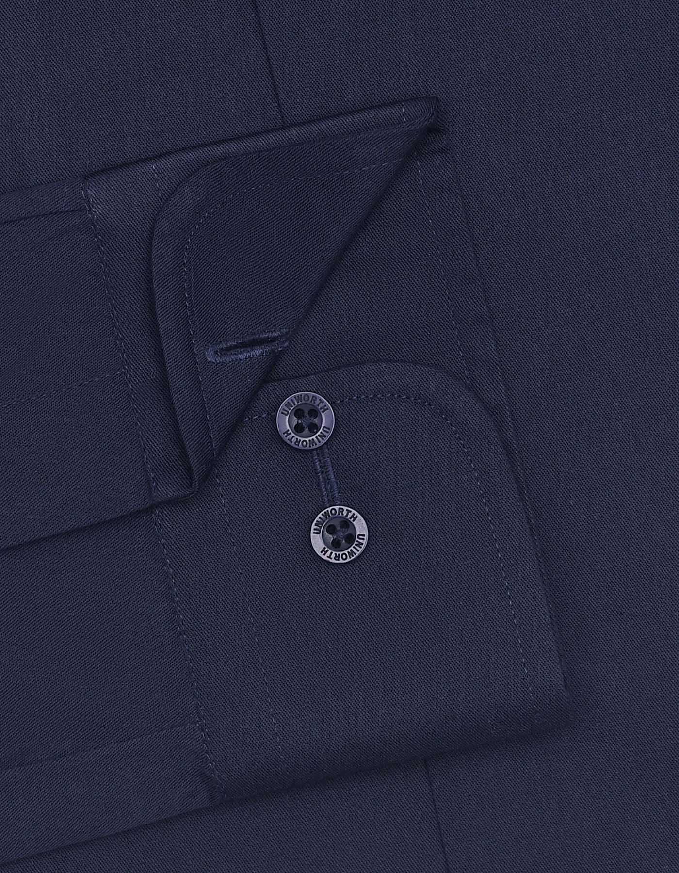 Plain Navy Tailored Smart Fit Shirt FS1314-9SF-15.5
