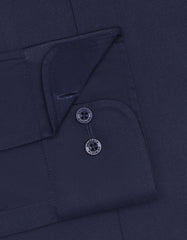 Plain Navy Tailored Smart Fit Shirt FS1314-9SF-15.5