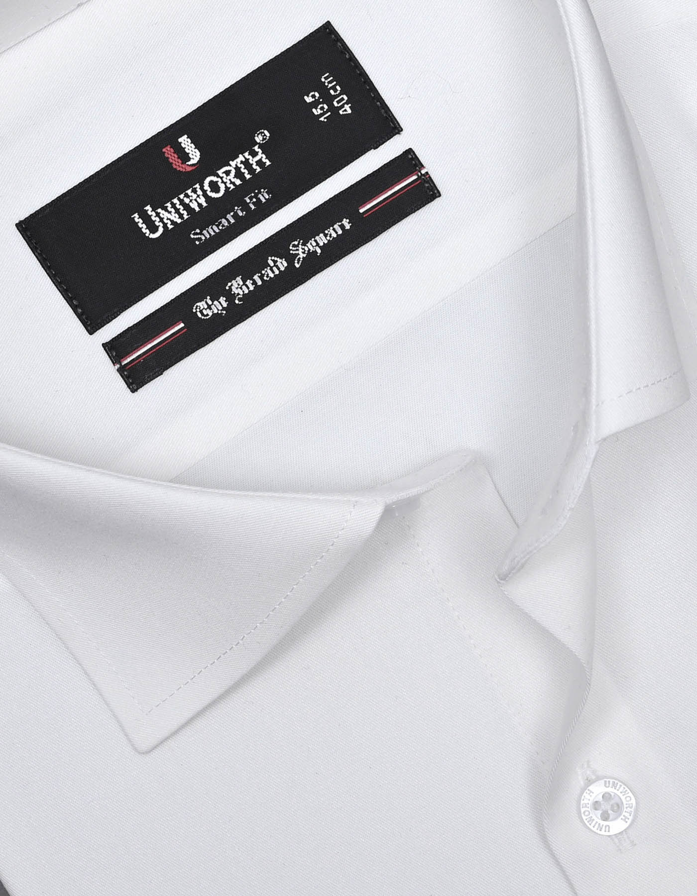 Plain Off White Tailored Smart Fit Shirt FS1315-3SD-15
