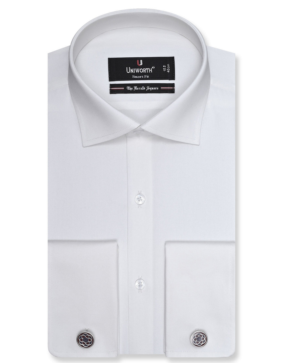 Plain Off White Tailored Smart Fit Shirt FS1315-3SD-14.5