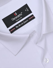 Plain White Tailored Smart Fit Shirt FS1316-21SF-15