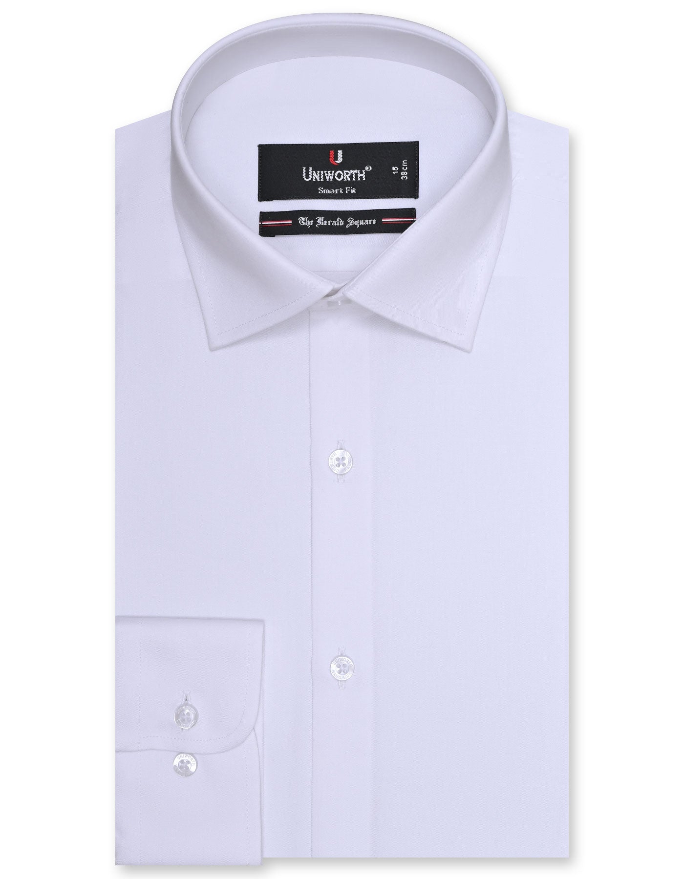 Plain White Tailored Smart Fit Shirt FS1316-21SF-14.5