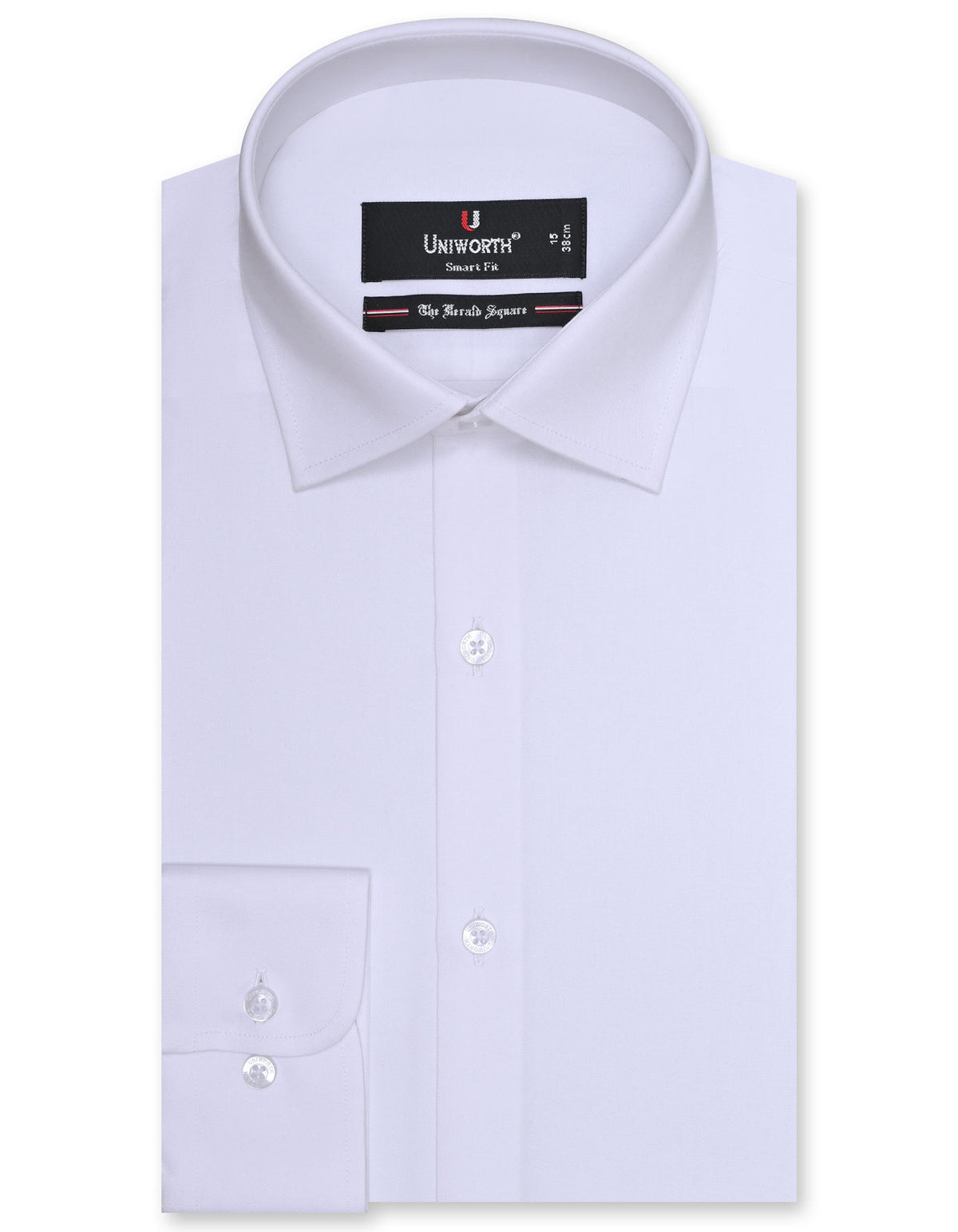 Plain White Tailored Smart Fit Shirt FS1316-21SF-14.5