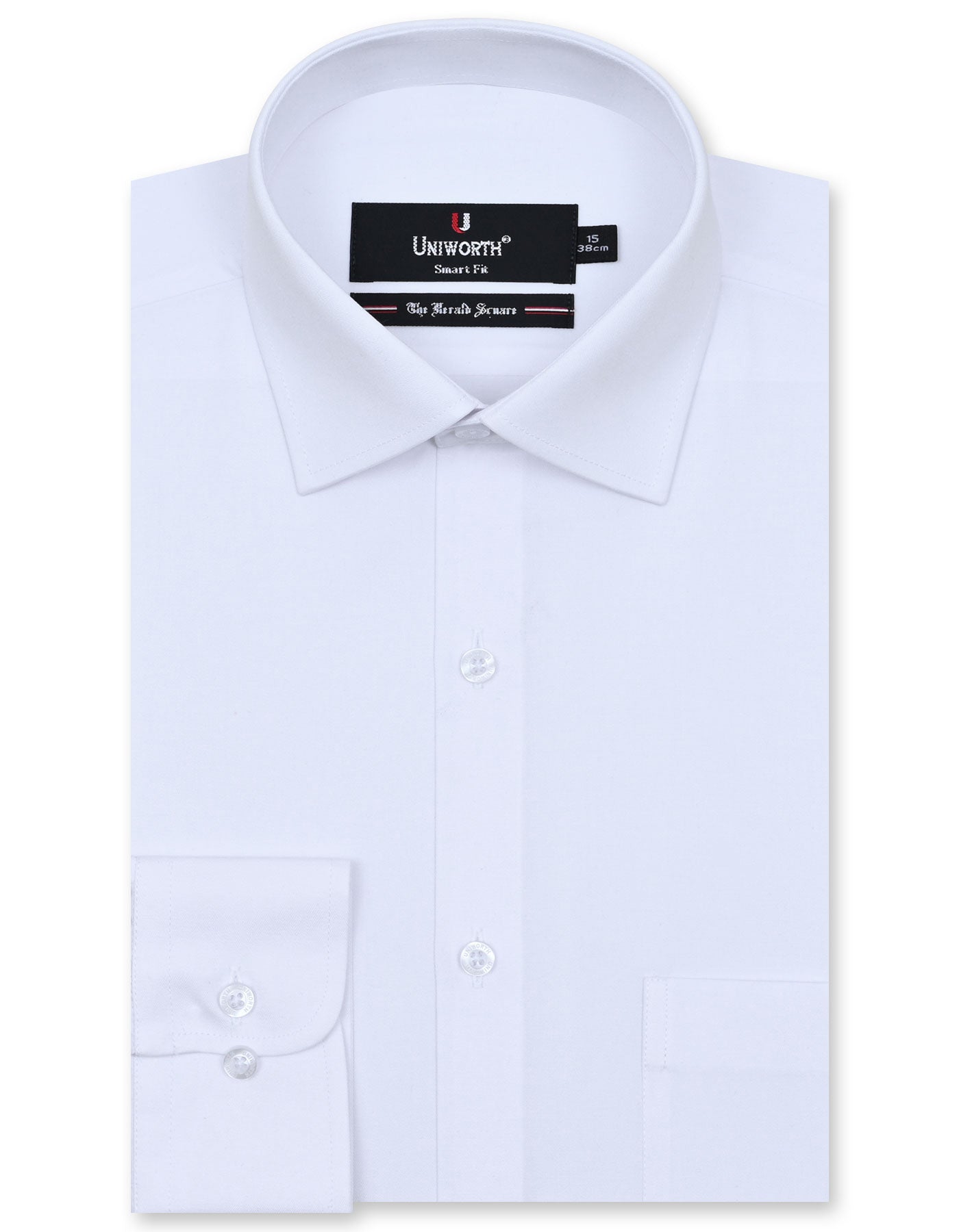 Plain White Tailored Smart Fit Shirt FS1316-22SF-14.5