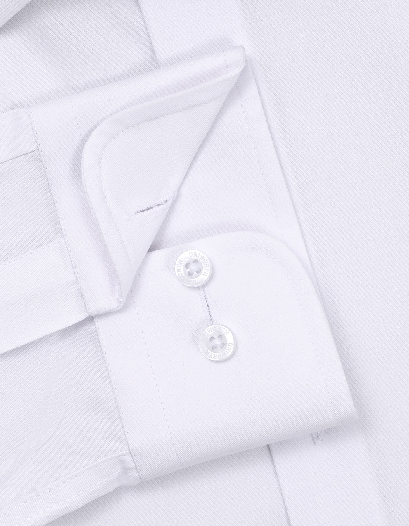 Plain White Tailored Smart Fit Shirt FS1316-23SF-15.5