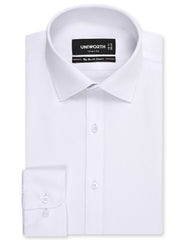 Plain White Tailored Smart Fit Shirt FS1316-23SF-14.5