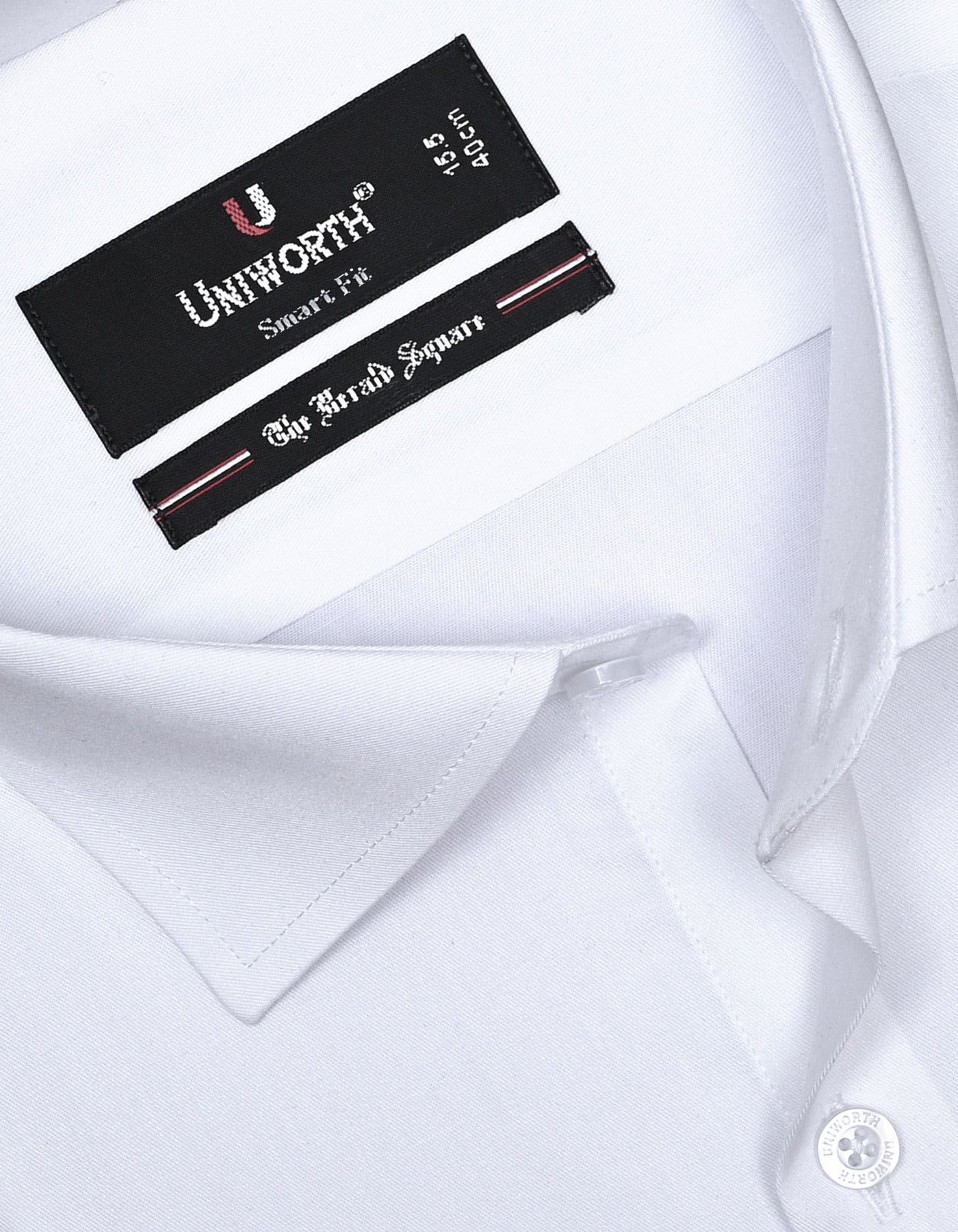 Plain White Tailored Smart Fit Shirt FS1316-4SD-15
