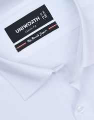 Plain White Classic Fit Shirt FS1318-16RF-15