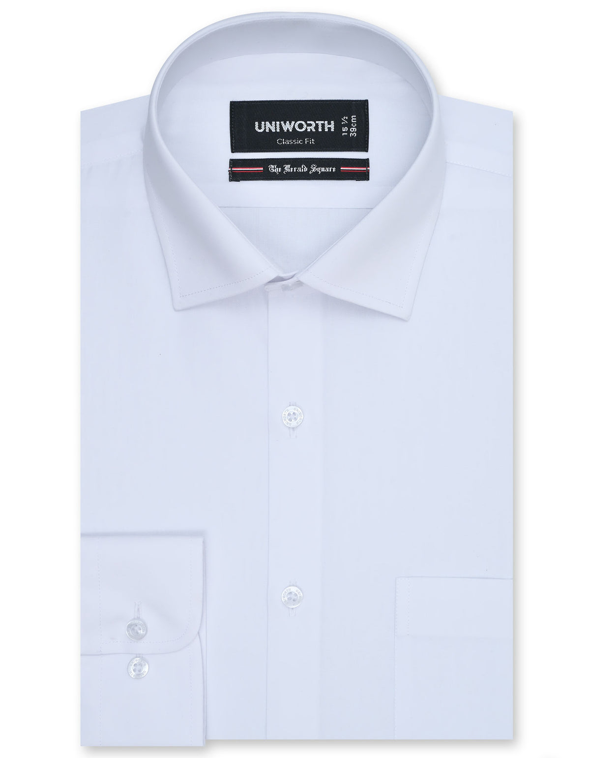 Plain White Classic Fit Shirt FS1318-16RF-14.5