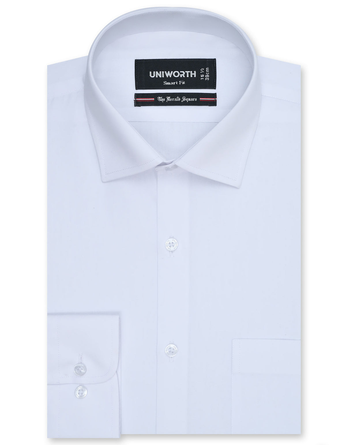 Plain White Tailored Smart Fit Shirt FS1318-16SF-14.5