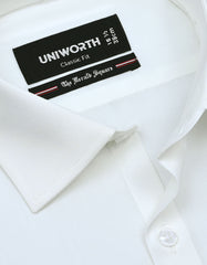 Plain Off White Classic Fit Shirt FS1319-5RF-15