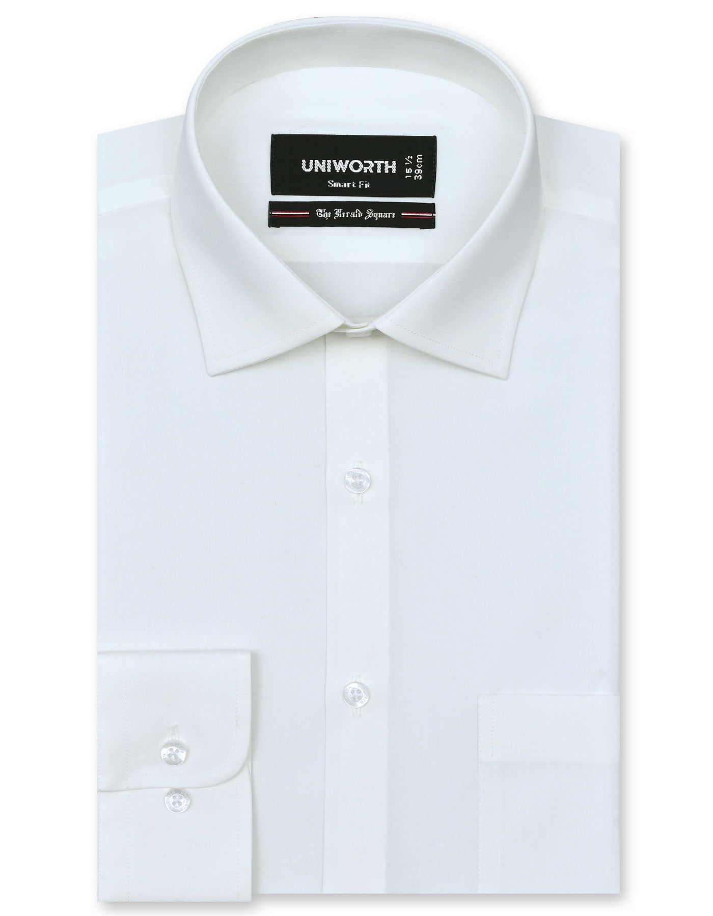 Plain Off White Tailored Smart Fit Shirt FS1319-5SF-14.5