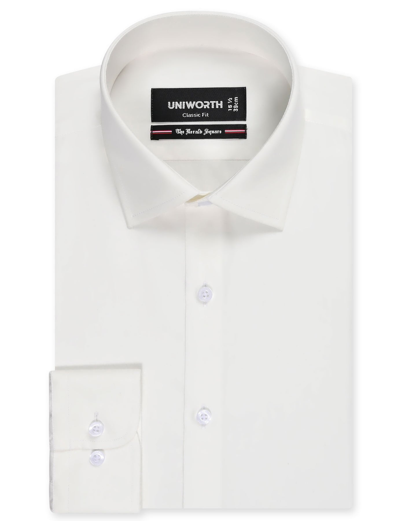 Plain Off White Classic Fit Shirt FS1319-6RF-14.5