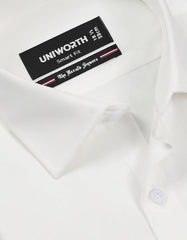 Plain Off White Tailored Smart Fit Shirt FS1319-6SF-15