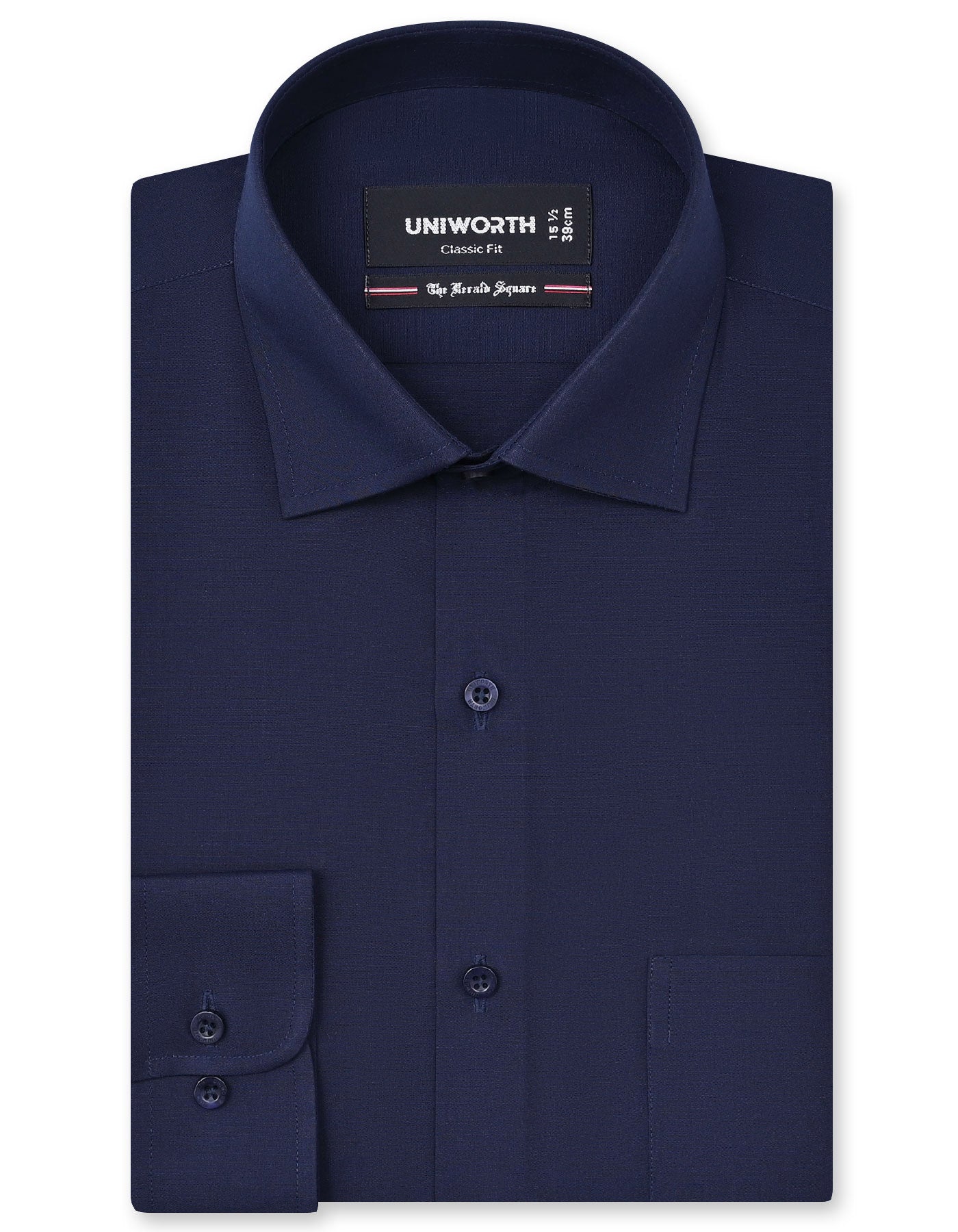 Plain Navy Classic Fit Shirt FS1320-3RF-14.5