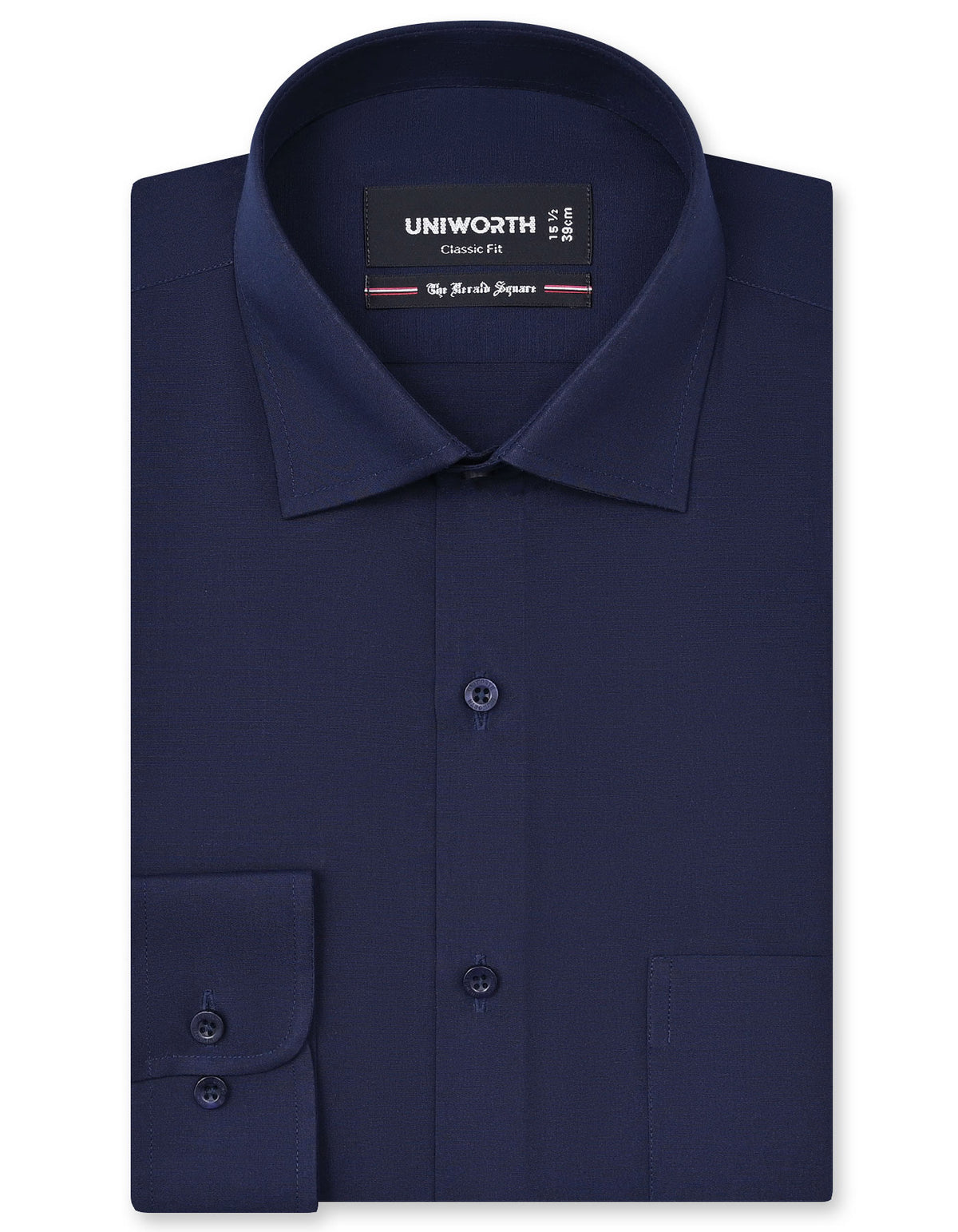 Plain Navy Classic Fit Shirt FS1320-3RF-14.5
