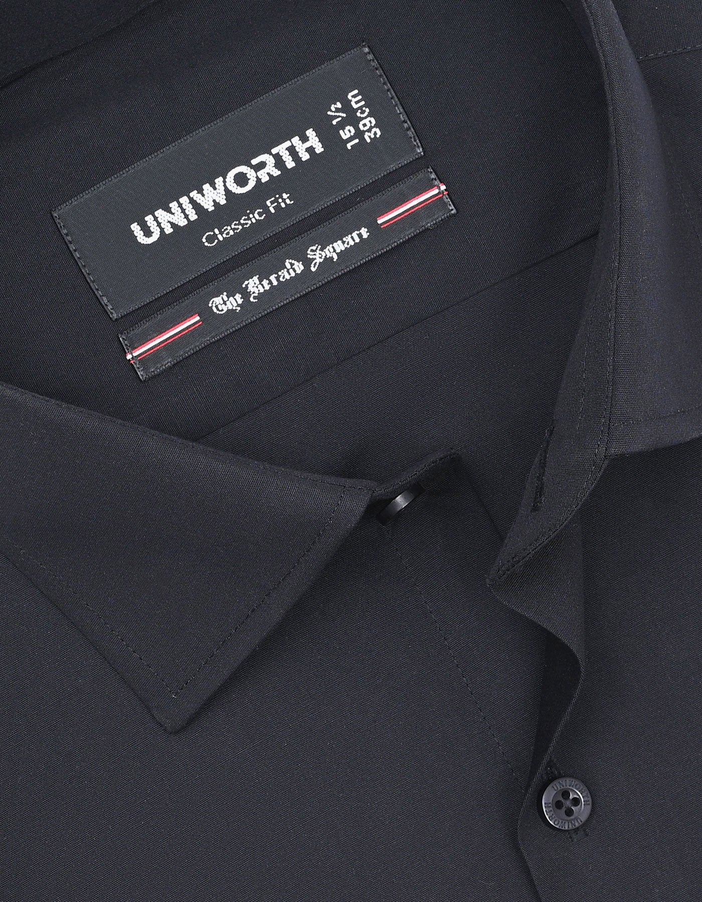 Plain Black Classic Fit Shirt FS1324-3RF-15