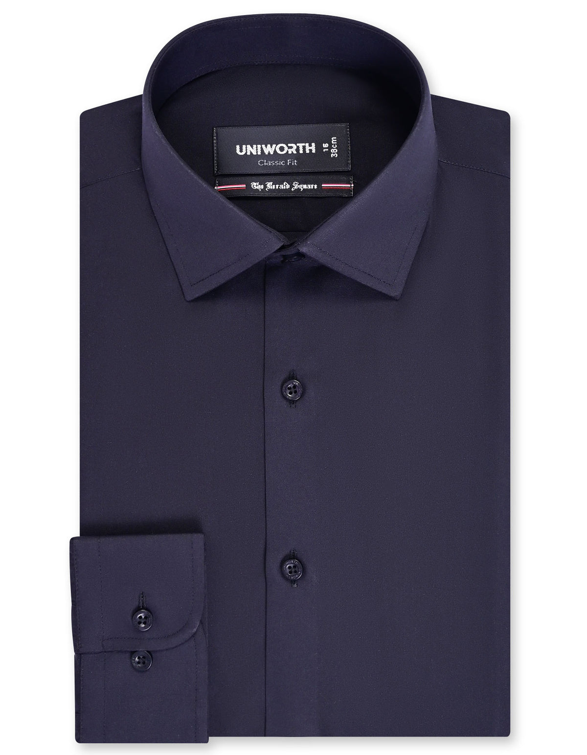 Plain Black Classic Fit Shirt FS1324-4RF-14.5
