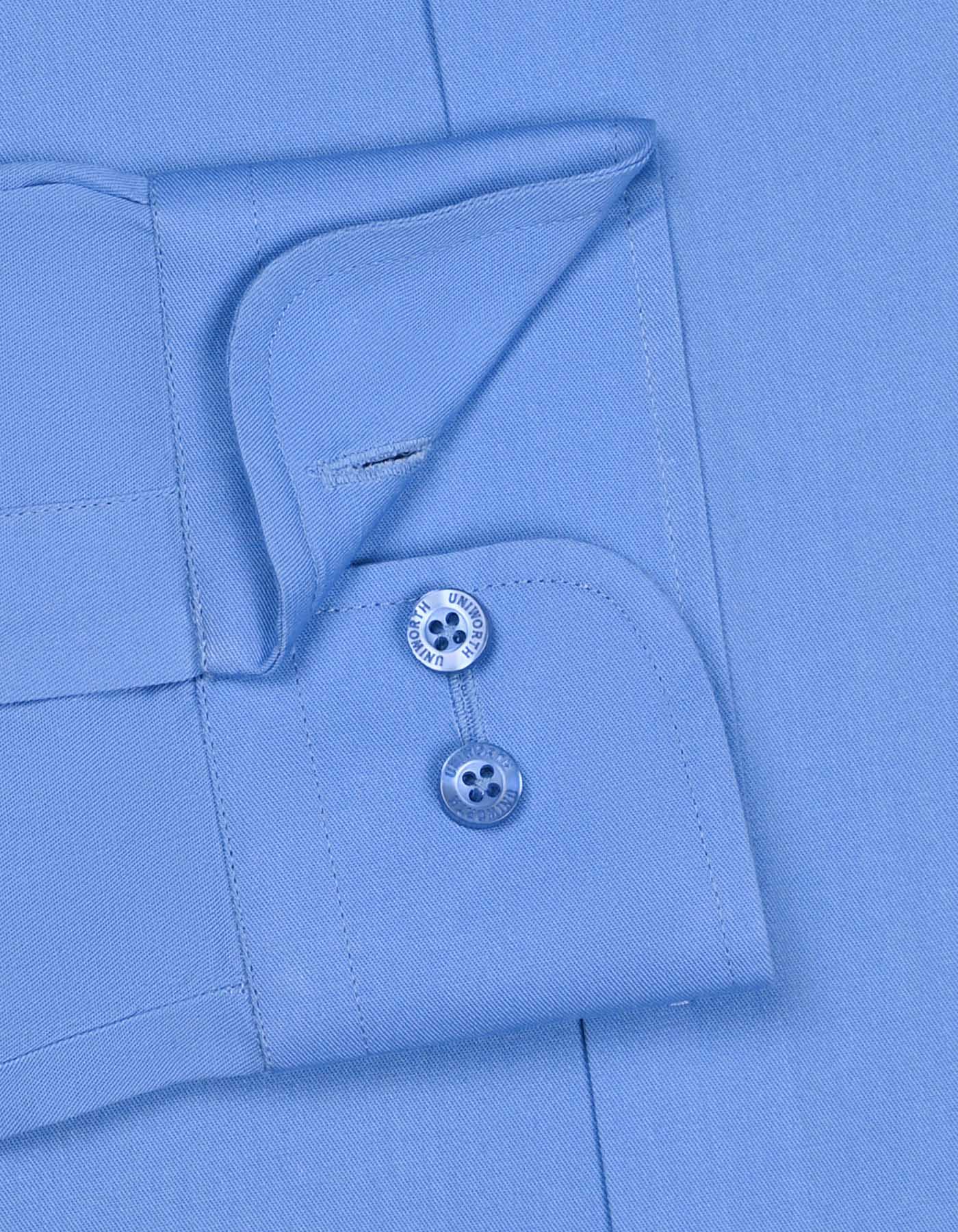 Plain M Blue Tailored Smart Fit Shirt FS1327-4SF-15.5