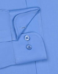 Plain M Blue Tailored Smart Fit Shirt FS1327-4SF-15.5
