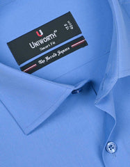 Plain M Blue Tailored Smart Fit Shirt FS1327-4SF-15