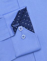 Plain M Blue Tailored Smart Fit Shirt FS1327-5SF-16