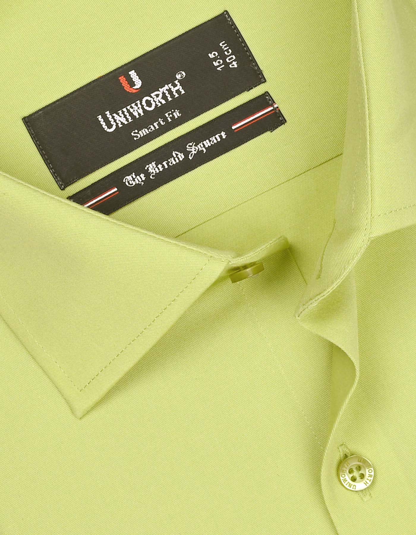 Plain Lemon Tailored Smart Fit Shirt FS1332-1SF-15
