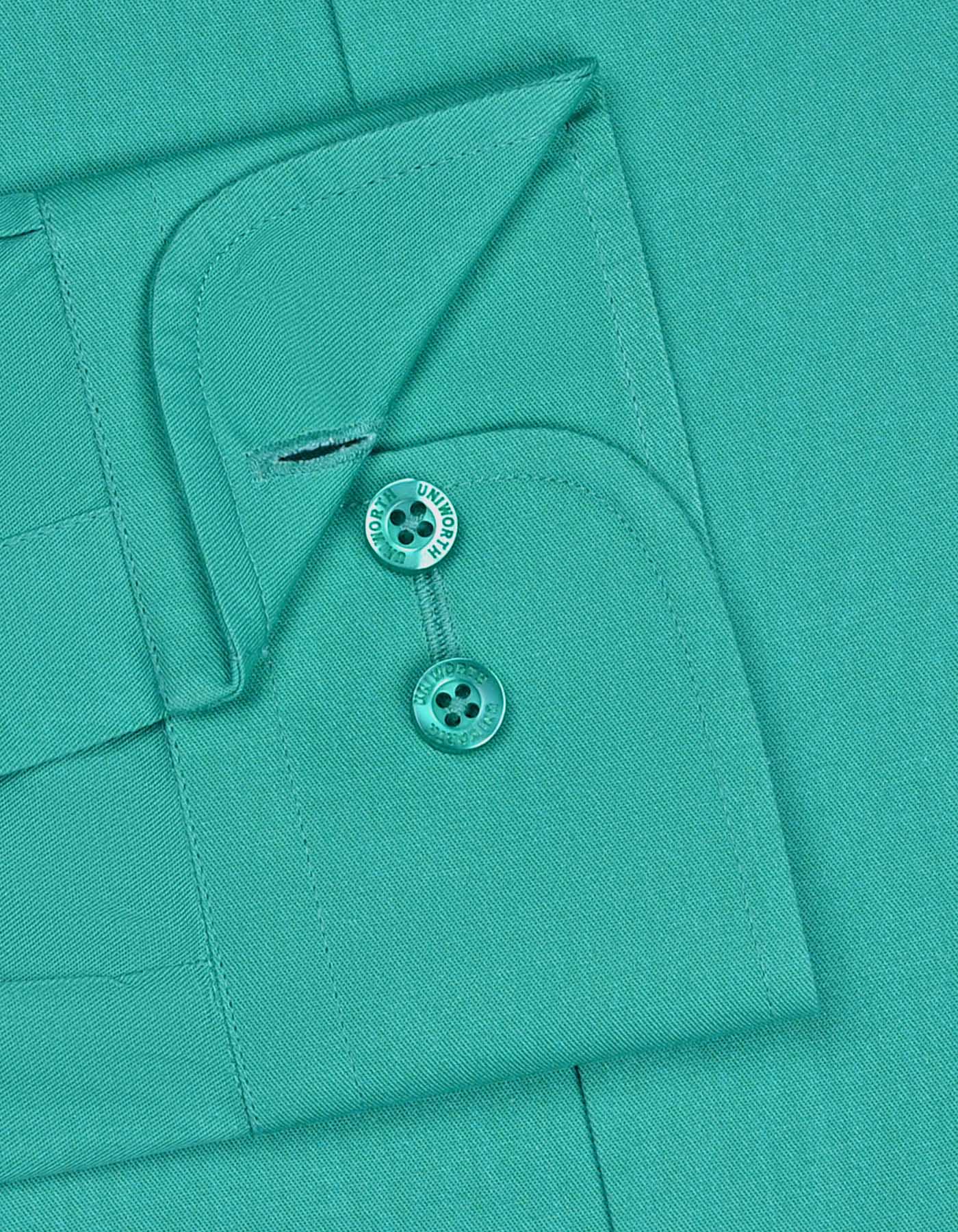 Plain Sea Green Classic Fit Shirt FS1334-1RF-15.5