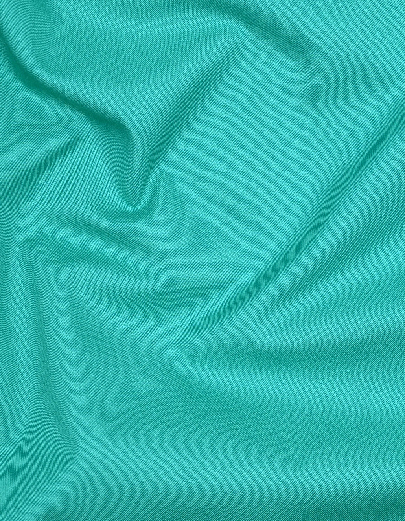 Plain Sea Green Tailored Smart Fit Shirt FS1334-2SF-16.5