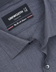 Plain Charcoal Classic Fit Shirt FS1399-2RF-15