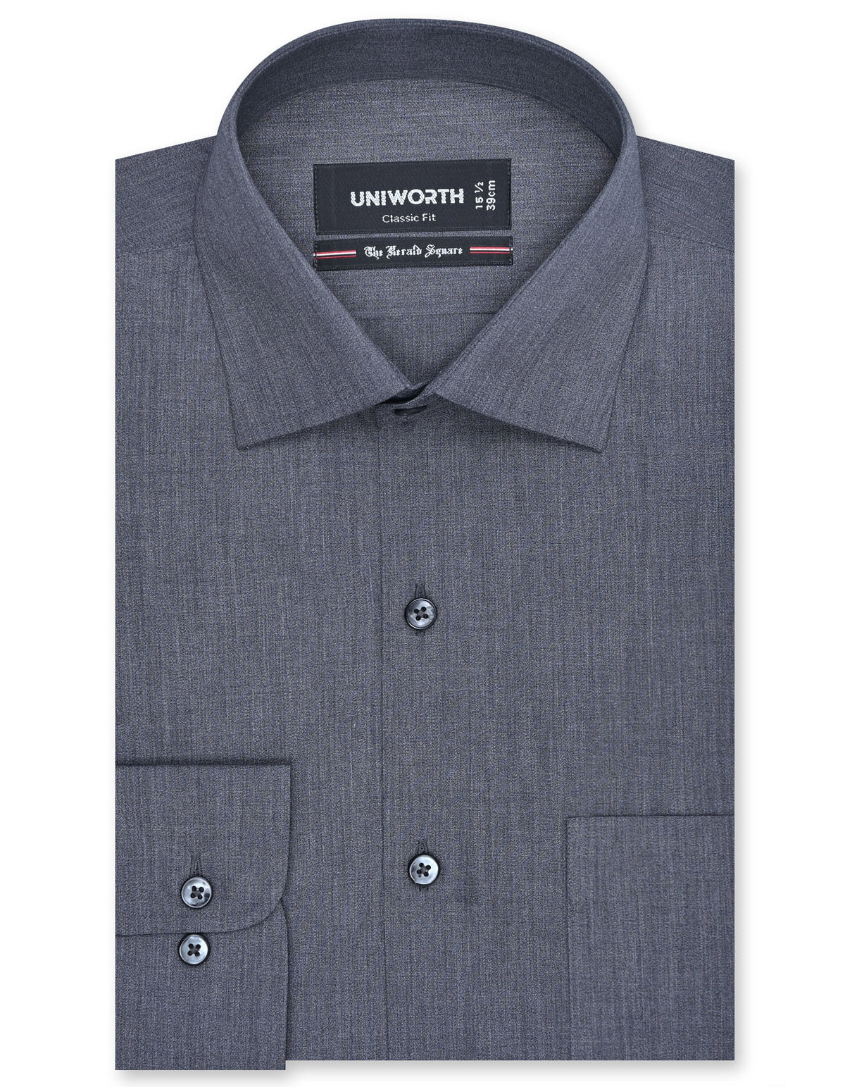 Plain Charcoal Classic Fit Shirt FS1399-2RF-14.5
