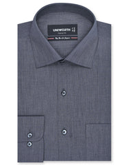 Plain Charcoal Classic Fit Shirt FS1399-2RF-14.5