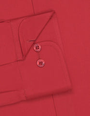 Plain Red Classic Fit Shirt FS1563-1RF-15.5