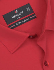 Plain Red Classic Fit Shirt FS1563-1RF-15