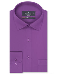 Plain Purple Tailored Smart Fit Shirt FS1565-1SF-14.5