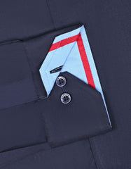 Plain Navy Tailored Smart Fit Shirt FS1573SF-15.5