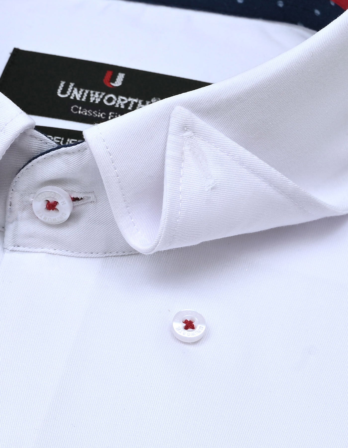 Plain White Classic Fit Shirt FS1596-1RF-15.5