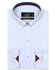 Plain White Classic Fit Shirt FS1596-1RF-14.5