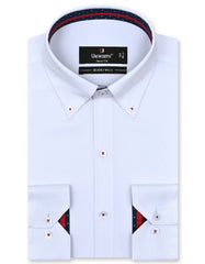 Plain White Tailored Smart Fit Shirt FS1596-1SF-14.5