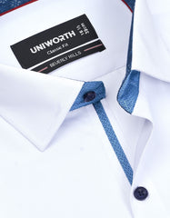 Plain White Classic Fit Shirt FS1596-4RF-15