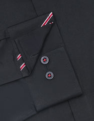 Plain Black Classic Fit Shirt FS1600-2RF-15.5