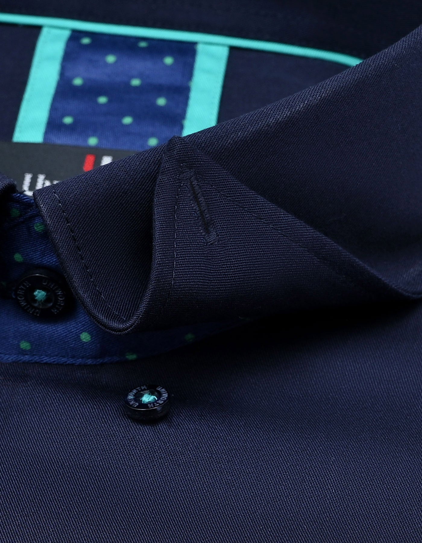 Plain Navy Tailored Smart Fit Shirt FS1601-1SF-15.5