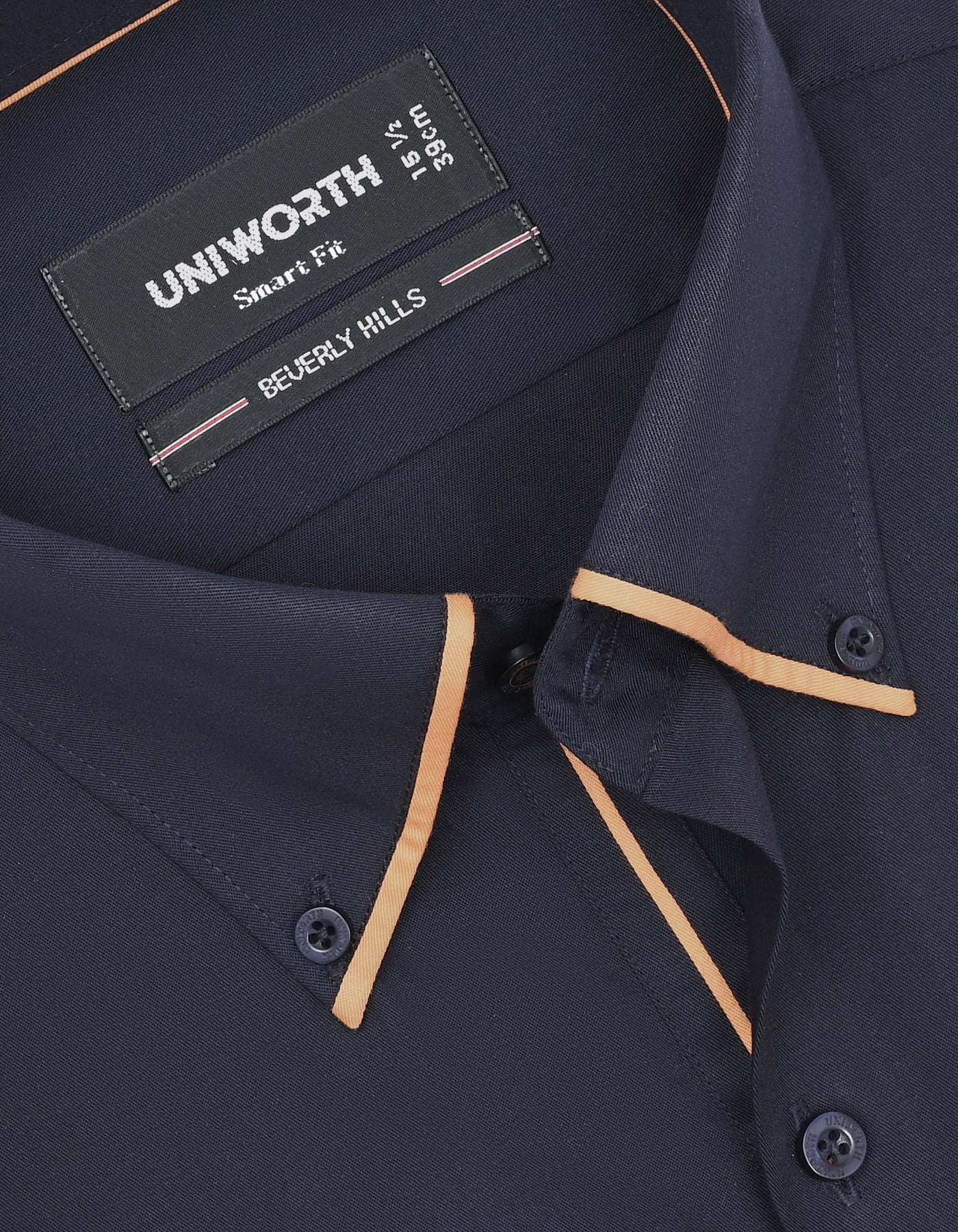 Plain Navy Tailored Smart Fit Shirt FS1601SF-15