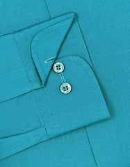 Plain Teal Classic Fit Shirt FS1609-1RF-15.5