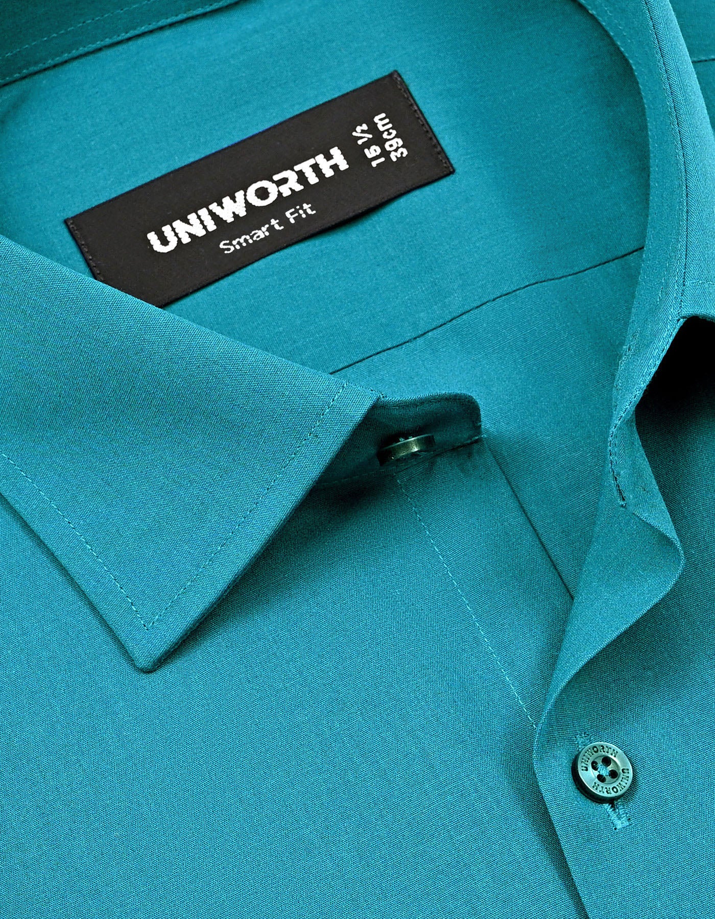 Plain Teal Tailored Smart Fit Shirt FS1609-1SF-15