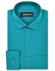 Plain Teal Tailored Smart Fit Shirt FS1609-1SF-14.5