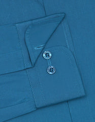 Plain Teal Classic Fit Shirt FS1609RF-15.5